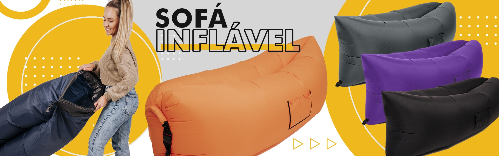 Sofá inflável personalizado 